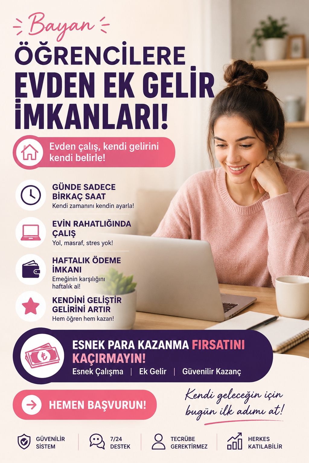 Bayan Ogrencilere Ek Gelir İmkanları