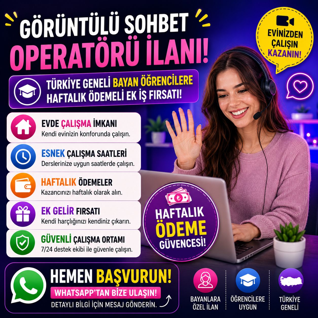 GÖRÜNTÜLÜ SOHBET SİTESİNE BAŞVURU