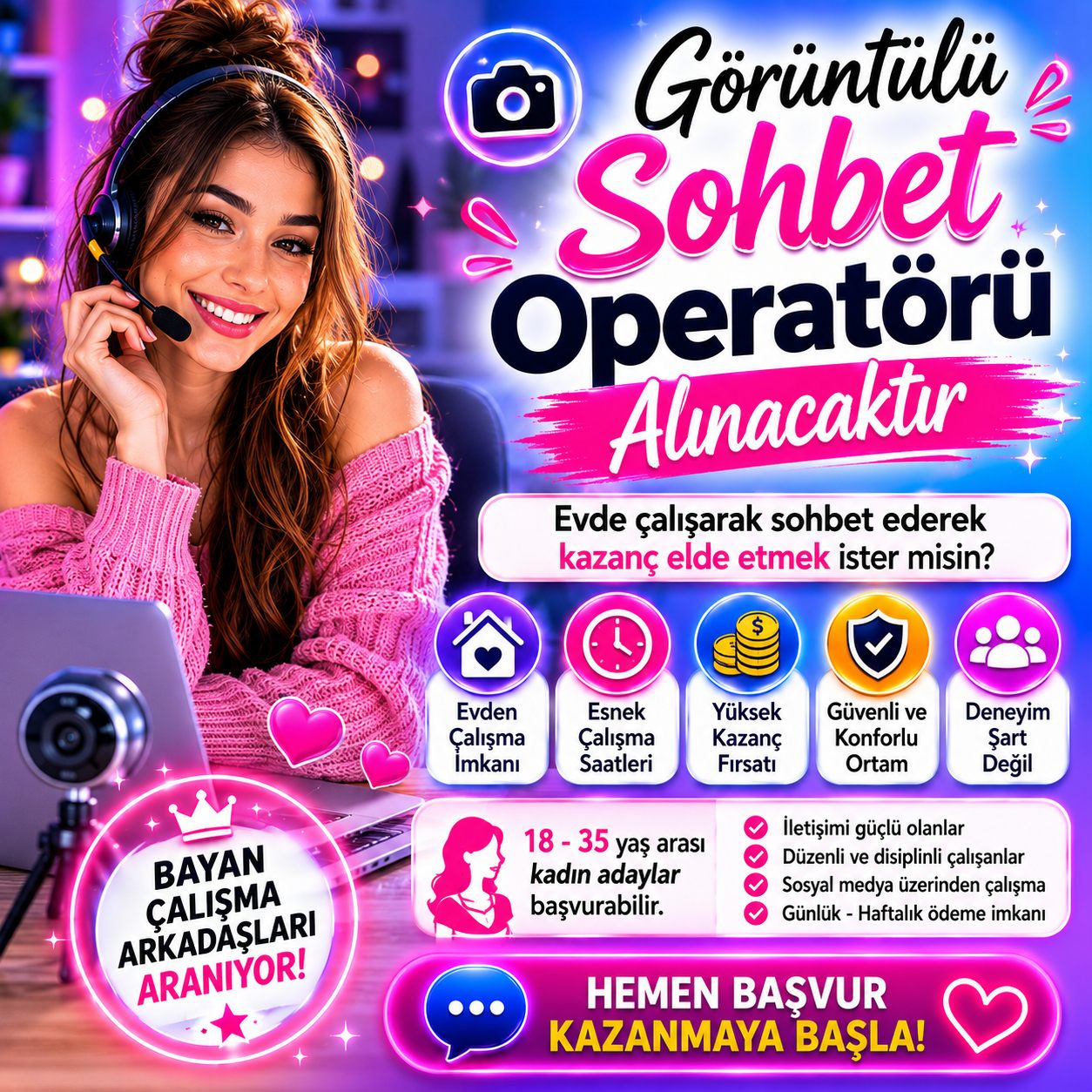 Görüntülü Sohbet Operatörü İş İlanları