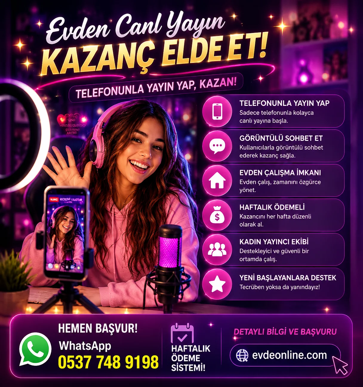 Bayan Sohbet İlanları | Telefondan Evde Yüksek Maaşlı Ek İş