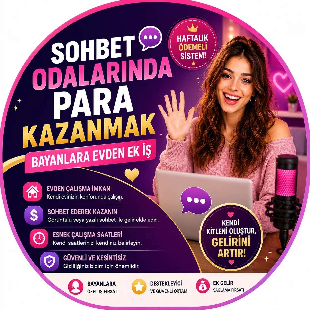 SOHBET ODALARINDA PARA KAZANMAK