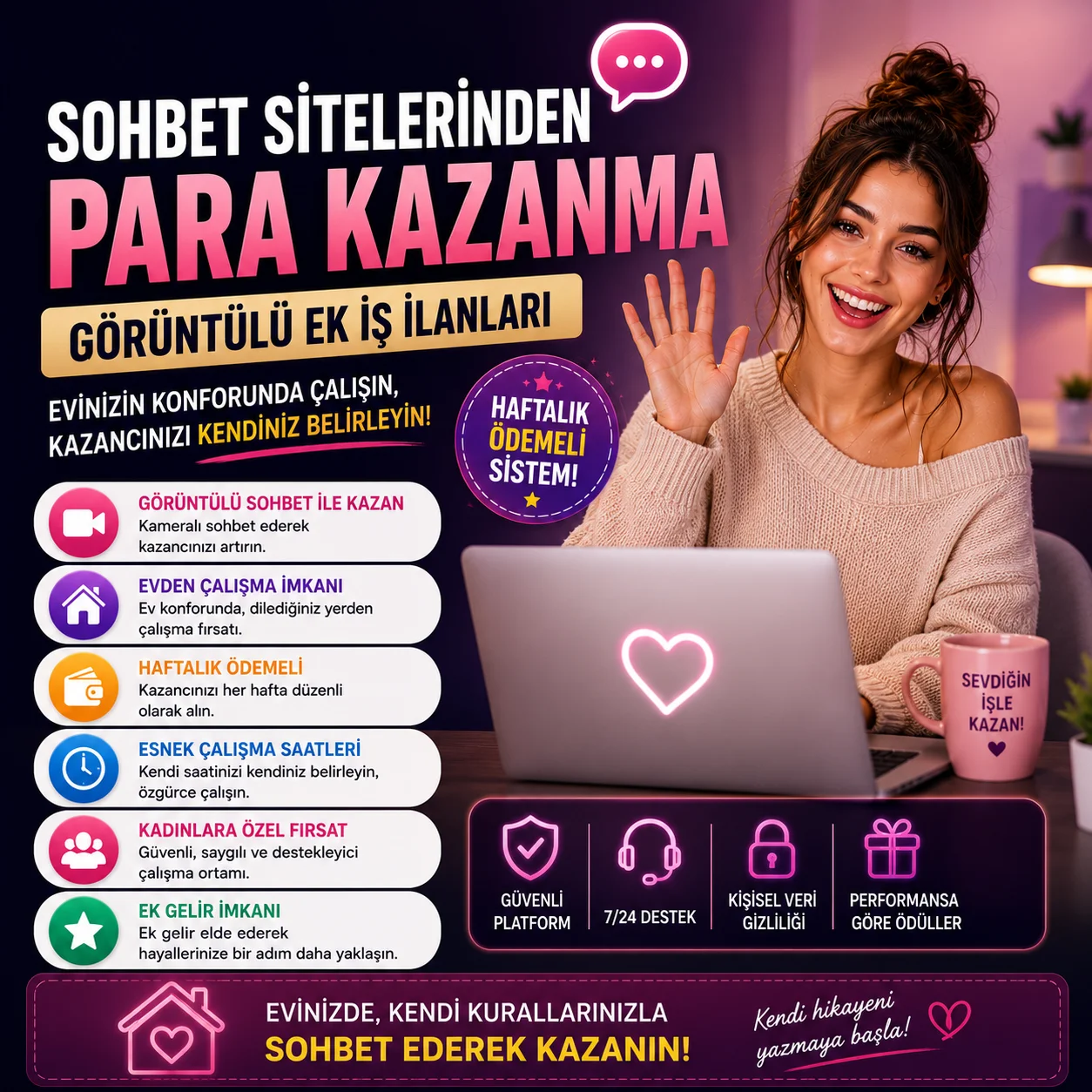 SOHBET SİTELERİNDEN PARA KAZANMA