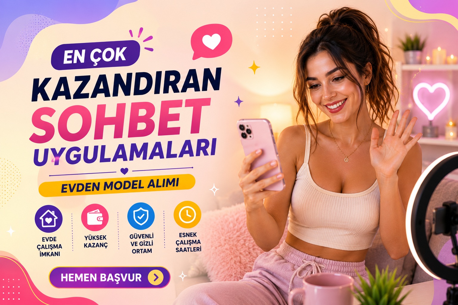 En Çok Kazandıran Sohbet Uygulamaları | Evden Model Alımı