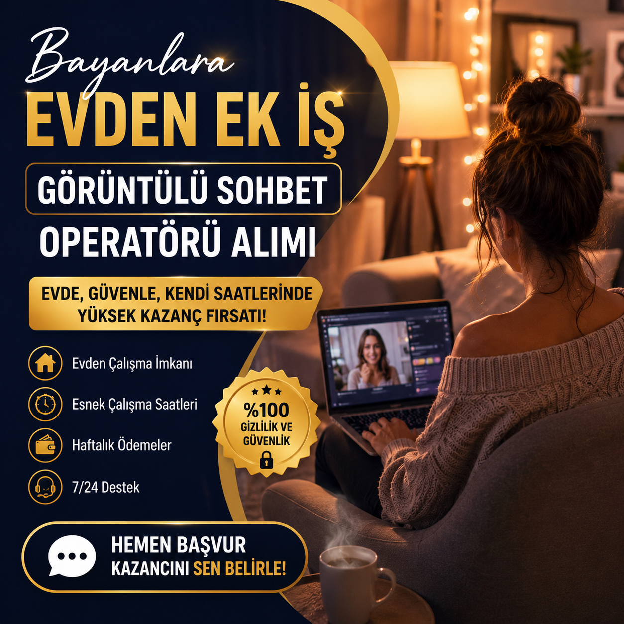 Bayanlara Evden Ek İş – Görüntülü Sohbet