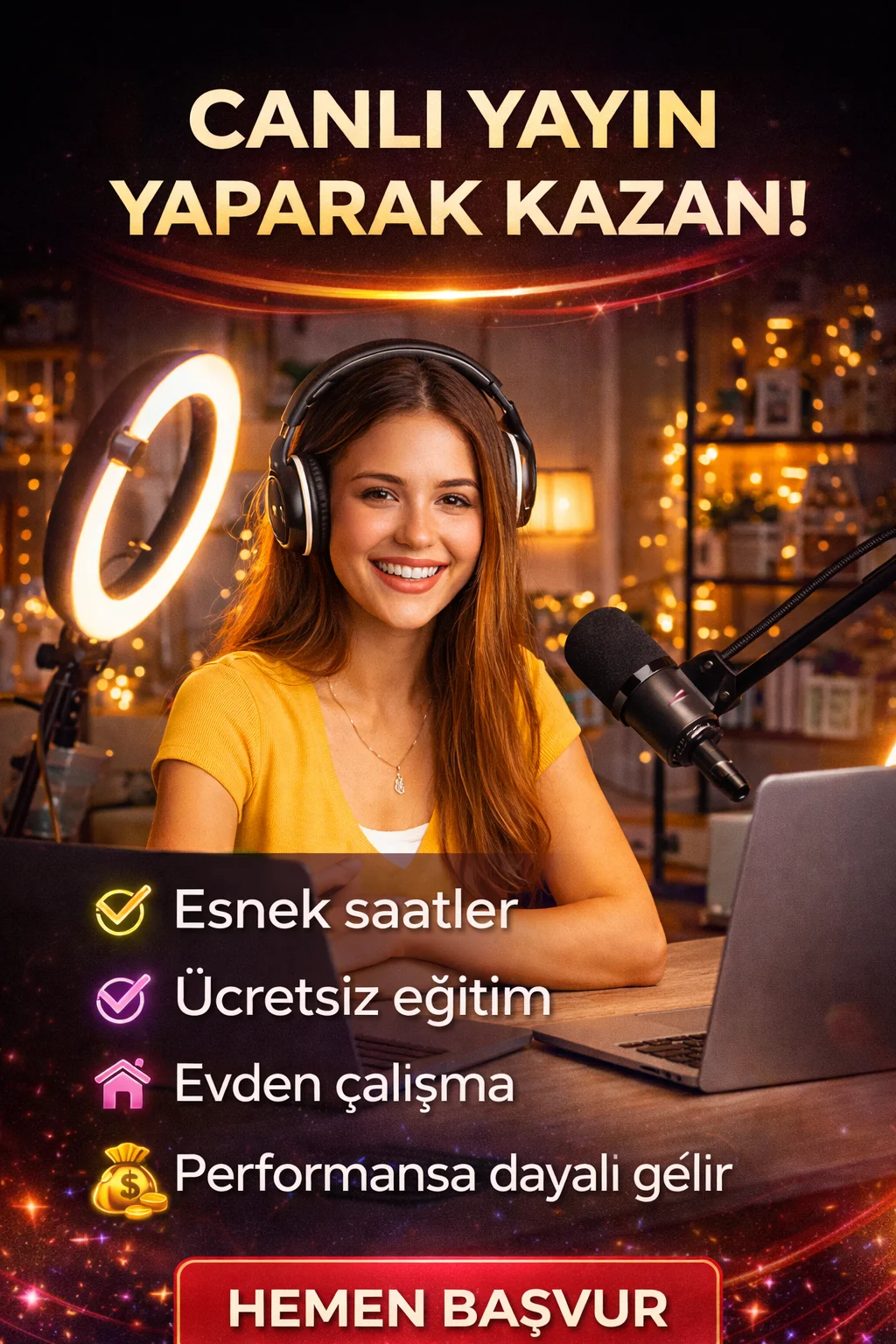 Evden Online Sohbet Görüşmeleri ile Yüksek Kazançlı Yayıncılık
