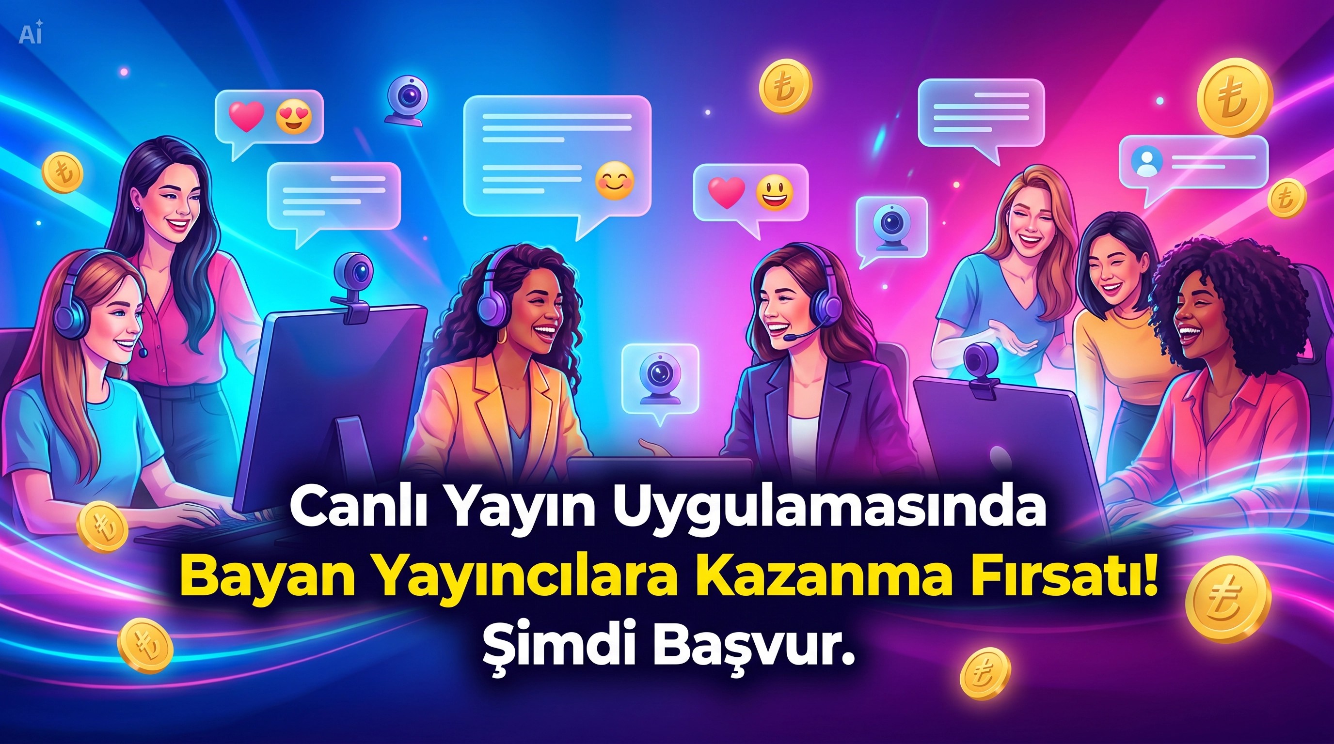 Bayanlar İçin Evde Yayıncılık